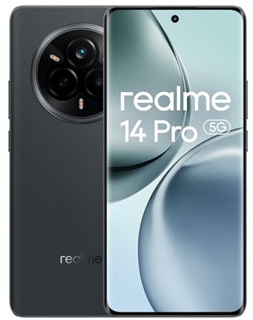 realme 14 Pro 5G Smartphone, 12+512GB,Dimensity 7300, Fotocamera Sony IMX882 OIS da 50MP,Display Curvo 120Hz, Impermeabile IP69, Batteria 5260mAh, Ricarica Rapida 45W SUPERVOOC, Grey