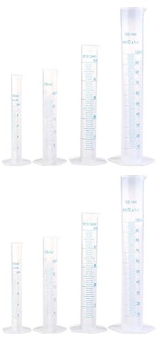 Gatuida 1juego Cilindros Medidores De Plástico Para Jardinería Herramienta De Medición Práctica Para Fertilización y Experimentos Laboratorio
