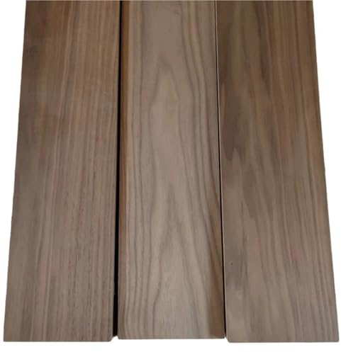 MULANGDI Panneau en Bois de Noyer Noir épaisseur 1 mm-5 mm brunissage Bois Massif Bricolage modèle de Construction Fait Main matériau(10X40,5mm)