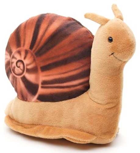 Uni-Toys - Eco-Line - Große Achatschnecke - 100% recyceltes Material - 22 cm (Länge) - Plüsch-Schnecke - Plüschtier, Kuscheltier