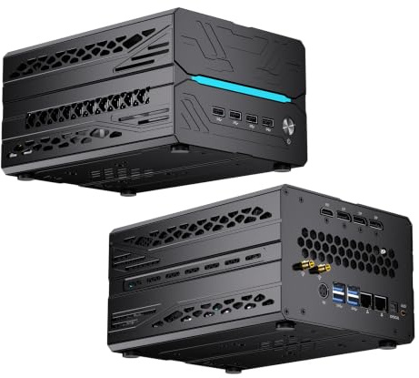 Mavsloly Mini PC Desktop - Intel Core i9-14900F di 14a Generazione a 24 Core, RAM DDR5 da 64 GB, SSD PCIe 4.0 da 4 TB, Grafica GeForce RTX 5060Ti da 16 GB GDDR7, 8K, WiFi 6e, 4 Display, Windows 11 Pro