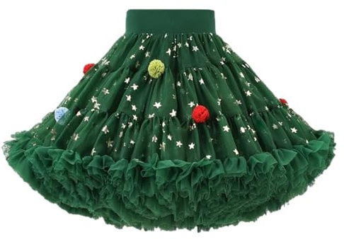 Generisch Faldas hinchables para niñas, niños, e invierno, niños (1J 8J), verde, 2-3Years