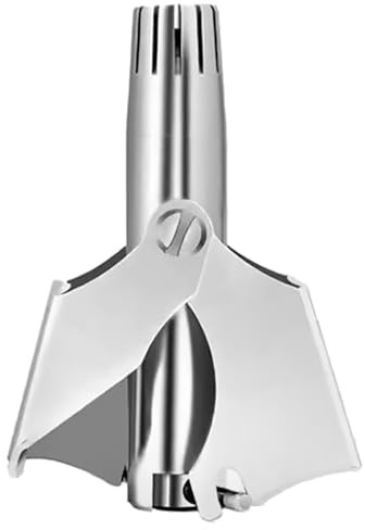 HOMSFOU Recortador de Vello Nasal Manual para Hombres, Cuchillas de Acero Inoxidable, Portátil y Preciso, Depilador Seguro para Nariz y Orejas, Adecuado para Viajes y Uso Diario