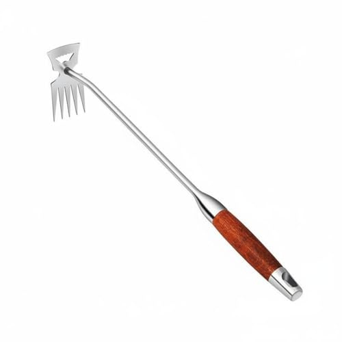 MotiveTech Diserbatore Manuale Multifunzionale Estirpatore di Erbacce Multifunzione Zappa Rastrello Manuale per Orto , S 1 PC , Zappa+Cava+5-Denti