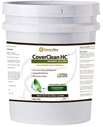 CoverClean HC Microbial Petroleum based Hydrocarbons Cleaner,HeavyDuty,Non Hazardous (5 Gal - Prof Grade)