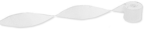 Everflag Krepp-Papier Weiß, 10 m x 5 cm 10er Pack