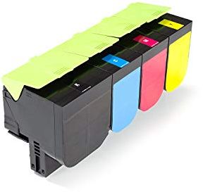 Green2Print Toner Toner-Set, 4 Kartuschen 1x 6000, 3X 3500 Seiten passend für Lexmark CX417DE, CX517DE, CS417DN, CS517DE