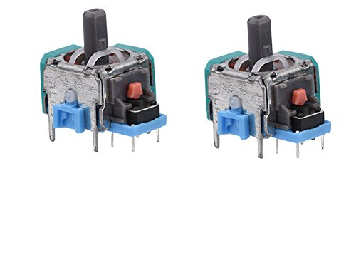 Capteur 3D Manette Joystick Analogique de Remplacement 2 Pièces | Module joystick de rechange pour manette 4, résout dérive et zone morte, Contrôle précis avec capteur 3D