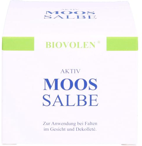 Biovolen Aktiv Moos Salbe bei Falten im Gesicht und Dekolleté, 100 ml Salbe