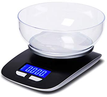 Balance de cuisine Balance électronique Précision 1 g pesage Gamme 3g-220 * Taille 5 kg 150mm Unité G/KG/OZ/LB ménagers petite boulangerie échelle alimentaire