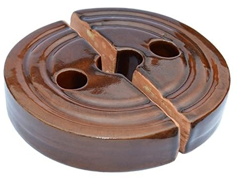 Beschwerungsstein Stein Fermentiergewicht für Sauerkrauttopf Gärtopf Tontopf Steingut Steinzeug (21cm)