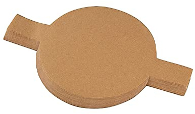 Papier de cuisson non-adhésif avec oreilles suspendues friteuse à air, doublure en papier jetable | papier circulaire étanche pour cuisine maison | 100 cm