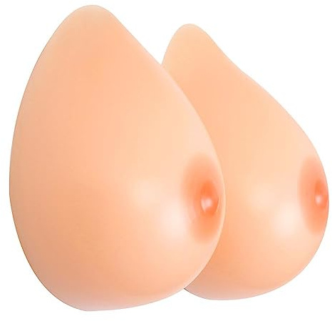 FESVINA Ein Paar Silikon Brust Formt Fake Boobs für Crossdresser Transgender Mastektomie Prothese Cosplay D Cup 1000g/Paar