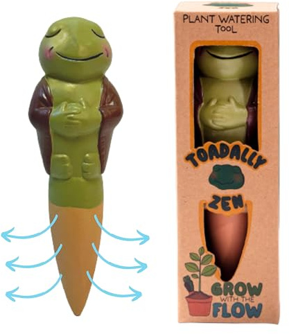 Boxer Gifts Grow with The Flow Piques d'arrosage Automatique en Terre Cuite | Plante d'intérieur Amusante pour Les Vacances | Joli Cadeau d'anniversaire, de Noël et de Jardinage pour Femme