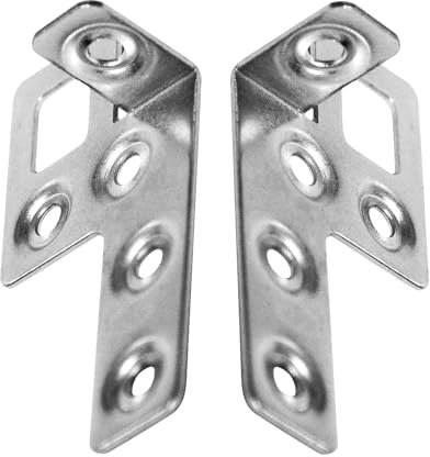 Evotrade Attaccaglie per Fissaggio Pensili da Cucina e Mobili – Staffe di Montaggio Finitura Zincata Sistema di Fissaggio a Muro (2 Coppie di Attaccaglie - 2 Sinistri + 2 Destri)