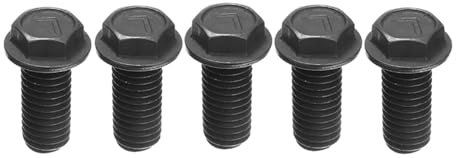 5pcs Metal Saw Blade Bolt M8 X 18mm Left Hand Thread Hex Head Flange For Cutting Machine Tool Parts Black Saw Blade Screw With a wide range of applications