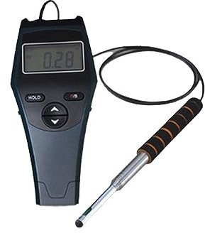 MZZYG Anémomètre À Boule ThermiqueAnémomètre PortableAnémomètre ThermiqueTempérature du VentVolume du VentVitesse du Vent Opération Facile