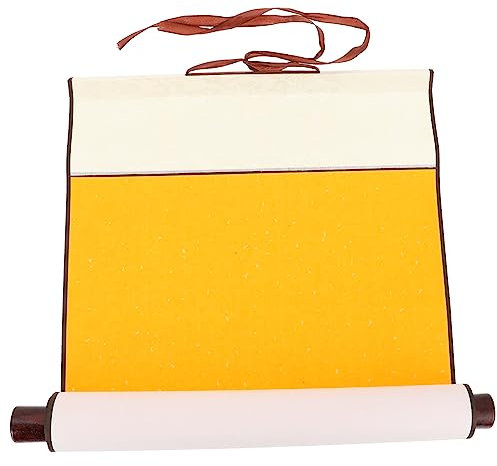 GLSTOY Kalligraphie Rollpapier Blanko Chinesisches Xuan Papier Mit Wasseraufnahme Klare Textur Geeignet Für Pinselkalligraphie Und Sumi Malerei Wandrolle Für Asiatische Kunstprojekte Und Dekoration