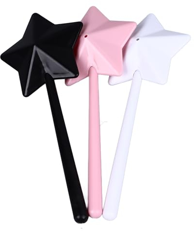 Varita Mágica Salero Pimentero Dispensador de Condimentos en Forma de Estrella Rosa Negro para Cocina Comedor