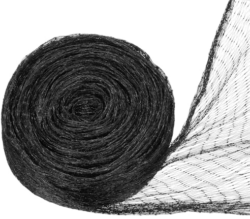 PATIKIL Filet Anti-Oiseaux, 4x12m Filet de Jardinage Protection de Jardin Filet pour Poulailler Clôture Anti-Cerfs pour Plantes Arbres Fruitiers Cerfs, Noir