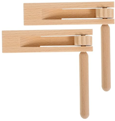 Hohopeti 2st Resonanzboden Geräuschtaste Puzzle-Spielzeug Klöppel Krachmacher Musikspielzeug Für Kinder Partykrachmacher Geräuschemacher Lernspielzeug Leichtes Spielzeug Handsummer Hölzern