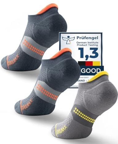 Juclise Chaussettes de compression invisibles Coolmax en viscose de bambou pour homme(FR/ES, Numérique, 47,51, Taille normale, Taille normale,Anthracite*2+Gris nuit*1)