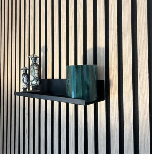 Vleugel Wandregal für Akustikpaneele, 50 cm breit, Metall, ohne Bohren