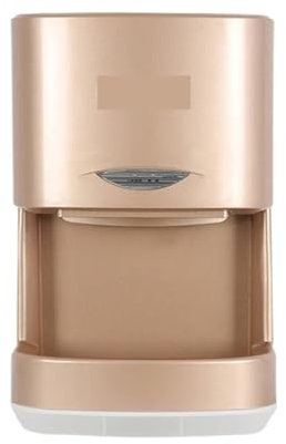 Asciugamani, Sensore a infrarossi for asciuga mani elettrico WC, asciugatrice automatica Interruttore aria calda for bagno Installazione senza perforazione Soffio,Forte flusso d'aria(Gold)