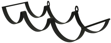 Angoily Wandmontierter Toilettenpapierhalter Mit Ablage in Wellenform Schwarzes Regal Für Küchen Badezimmernutzung Platzsparend Robust Und Dekorativ Mit Hohem Fassungsvermögen