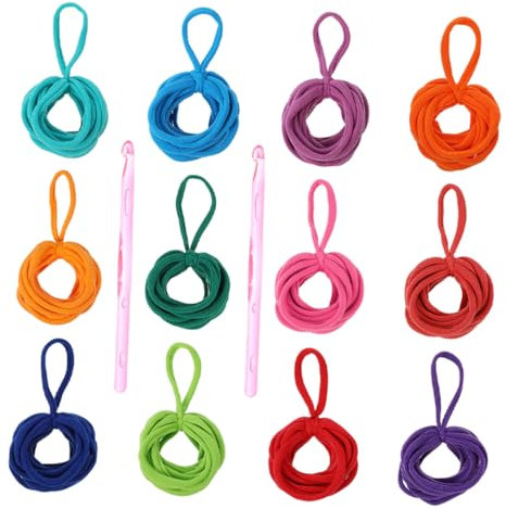 SHINEOFI 4ensembles Boucles Élastiques pour Tapis De Tissage Kit De Réapprovisionnement pour Projets De Tissage avec Couleurs Boucles