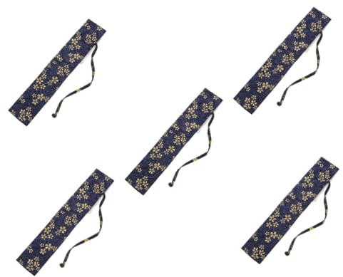 SHINEOFI 5 Piezas Bolsa de Almacenamiento de Tela Embalaje Ventilador de Mano Monedero Bolsas almacenaje Bolsas de Almacenamiento Bolsa Protectora del Ventilador Bolsa de Abanico Retro paño