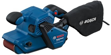 Bosch Professional Belt Sander GBS 750 (850 W Motor, incl. Fabric Sanding Belt, dust Bag)
