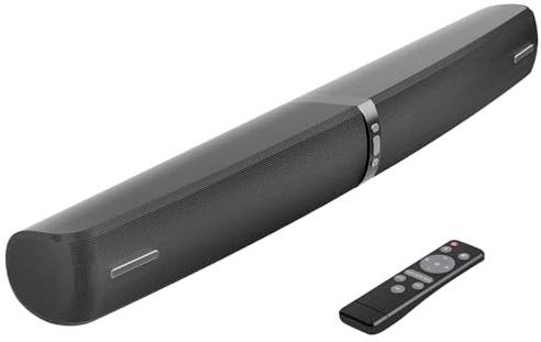Soundbar für TV Geräte, 2-in-1 Trennbare Tower-Lautsprecher mit Bluetooth 5.3/HDMI-ARC/Optisch/AUX – Wandmontagefähige Home Cinema Sound bar mit Surround-Sound für PC/Gaming/Projektoren (Black)