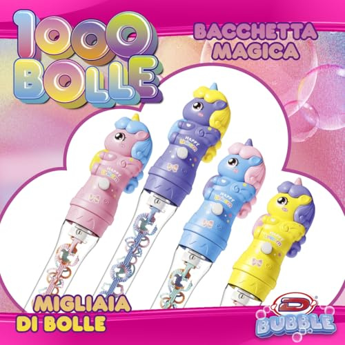 D-KIDZ Dynit DIP77712 Zauberstab Mille Bubbles Einhorn (Sortiment)