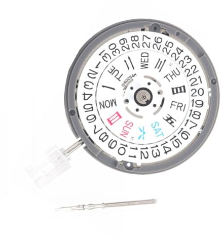 MoSundi NH36 - Movimiento mecánico automático de reloj con calendario doble, repuesto de metal blanco para profesionales de reparación de relojes
