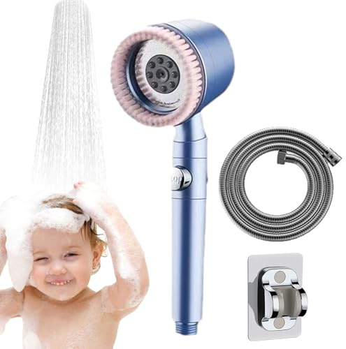 Soffione doccia ad alto flusso | Attacco palmare | Pressurizzato – per filtro 'acqua per bagno bagno hotel flusso d'acqua ad alta pressione Home Travel Spa Famiglia Bambini Adulti