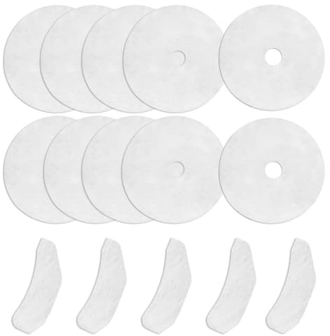 15PCS Tumble Dryer Filter Set,Durable Foam Screen Replacement | 10X Round Lint Filter & 5X Air Intake Filter Compatible with BUS*H DHB7VTDW TD3CNBW DHB7VTDB (23.5cm)