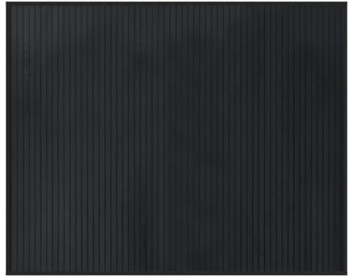 QJBSAVVA Tappeto in bambù, 80 x 100 cm, nero, moderno, antiscivolo, naturale, rettangolare, per soggiorno, cucina e corridoio, resistente