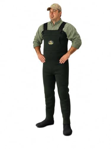 Caddis Men's Green Neoprene Stocking Foot Wader
