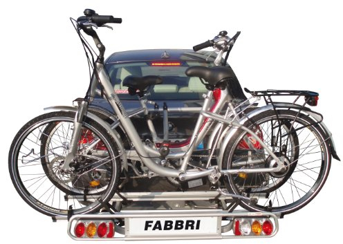 Fabbri Portatutto 6201981 Elektrobike Exclusiv Deluxe 2 Portabici per Gancio Traino, Fino a 2 Bici Elettriche