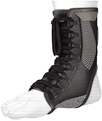 Shock Doctor 849 Ultra Gel Lace Up Ankle Support, Large, Black