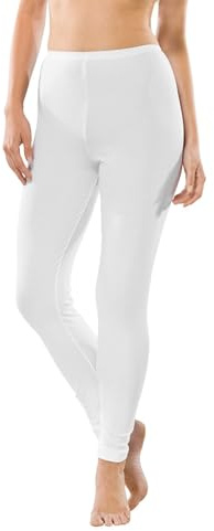 Schiesser - Pantalón térmico para Mujer, Talla 42, Color Blanco 100
