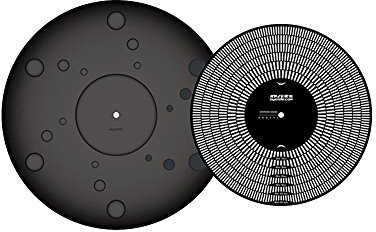Oyaide BR-12 skivspelsmatta (inkluderar en Strobo-skiva och överhäng mätare)