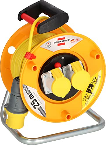 Brennenstuhl 1131953 - Enrollacable (tamaño: 240 mm Dia), color: amarillo