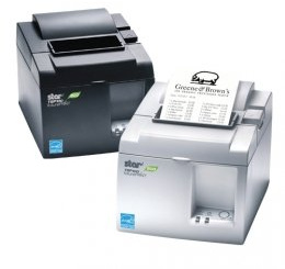 Star TSP143III LAN, Ethernet, 8 Punkte/mm (203 DPI), Cutter, Grau