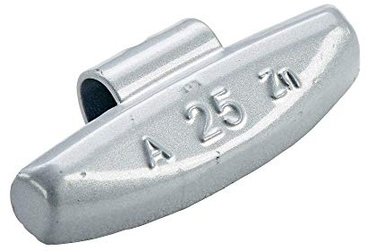 Perfect Equipment 100x Schlaggewichte Alufelgen Typ63 25g Silber | Schlaggewichte Alu Auswuchtgewichte Alufelgen | Wuchtgewichte Alufelgen