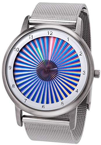 Rainbow Watch Unisex Uhr Quarz Avantgardia Sheer mit Edelstahl Clip Armband Milanese
