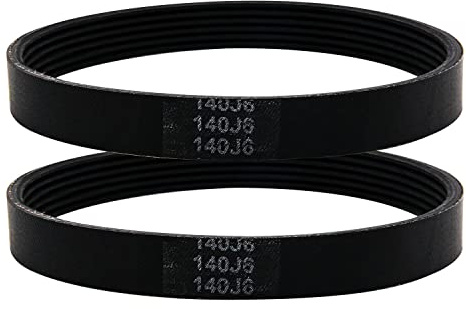 Powswopx Lot de 2 courroies d'entraînement de rabot 140J6 5140055-59 de rechange pour rabot Delta 22-560, 22-563, TP400LS, 22-565 22-580 Planer, Wen 6560