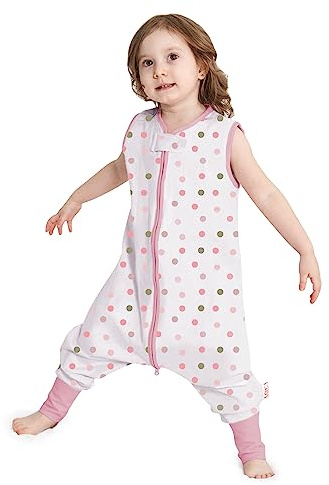 Miracle Baby Sacco nanna estivo con piedi, 0,5 Tog, 100% cotone, per bambini, per ragazzi e ragazze