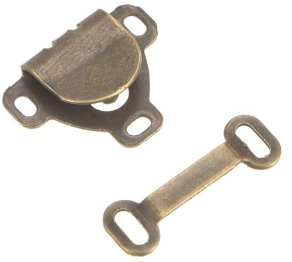 sourcing map Hosenverschluss Haken 10 Paare Haken und Ösen Verschluss Set Ösenverschlüsse zum Nähen Nähhaken für Hosenhaken Rockhaken Jacken Kleidung DIY BH Hose Rock Basteln, Bronze